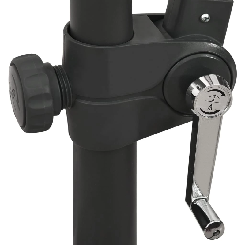 vidaXL saulessargs ar kātu un LED gaismām, 300 cm, smilšu krāsā