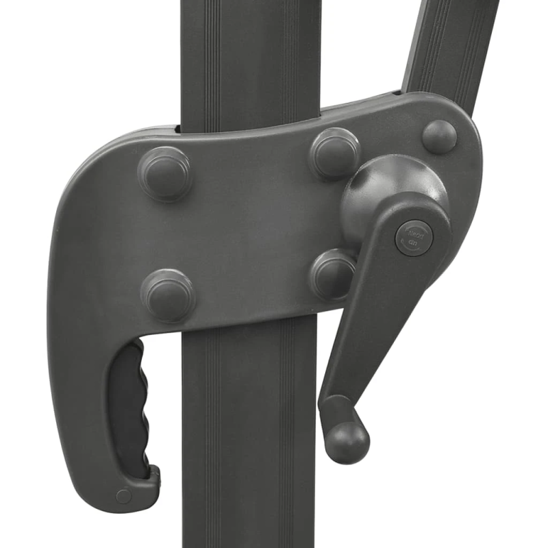 vidaXL konsoles dārza saulessargs ar dubultu augšdaļu, terakota, 400x300 cm