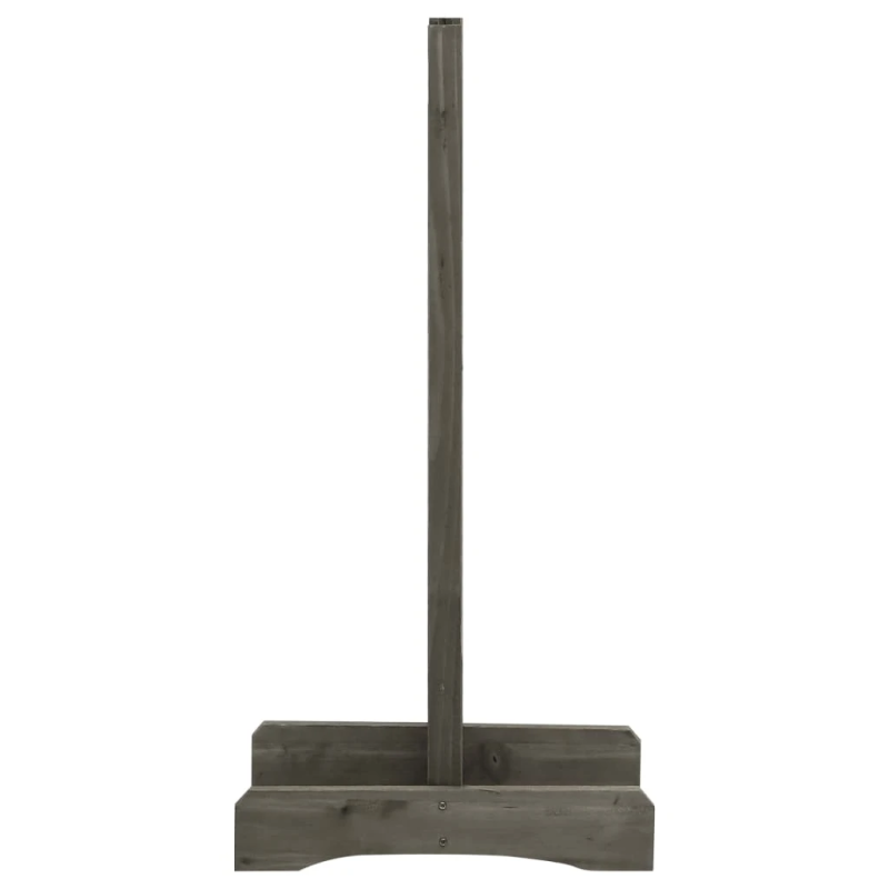 vidaXL špaleru žogs, pelēks, 120x60 cm, egles masīvkoks