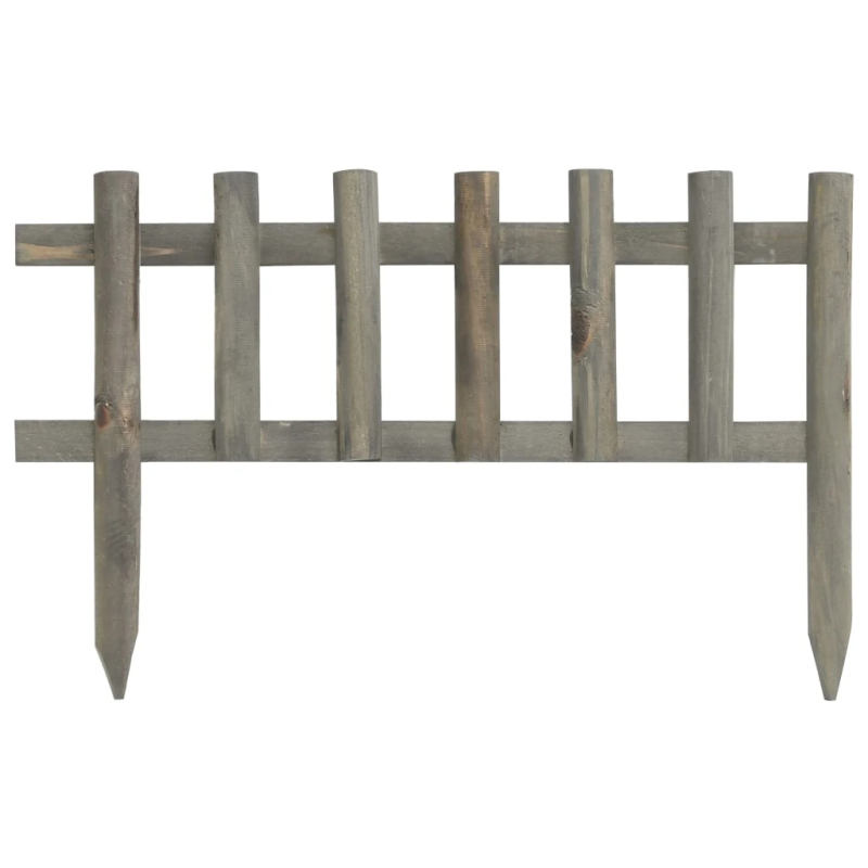 vidaXL zāliena apmales, 10 gab., egles koks, 4,4 m