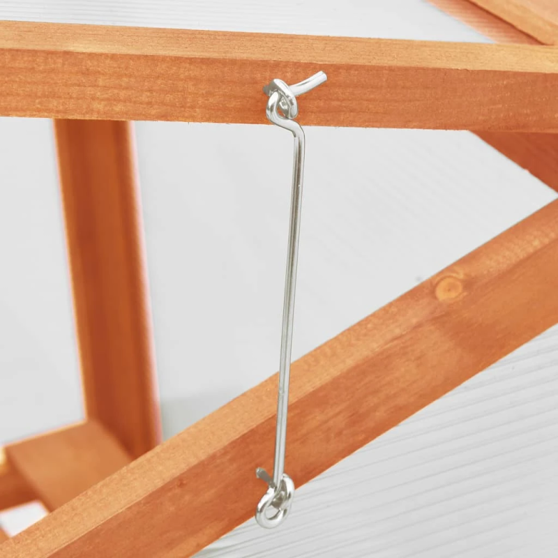 vidaXL siltumnīca, 60x45x100 cm, egles koks