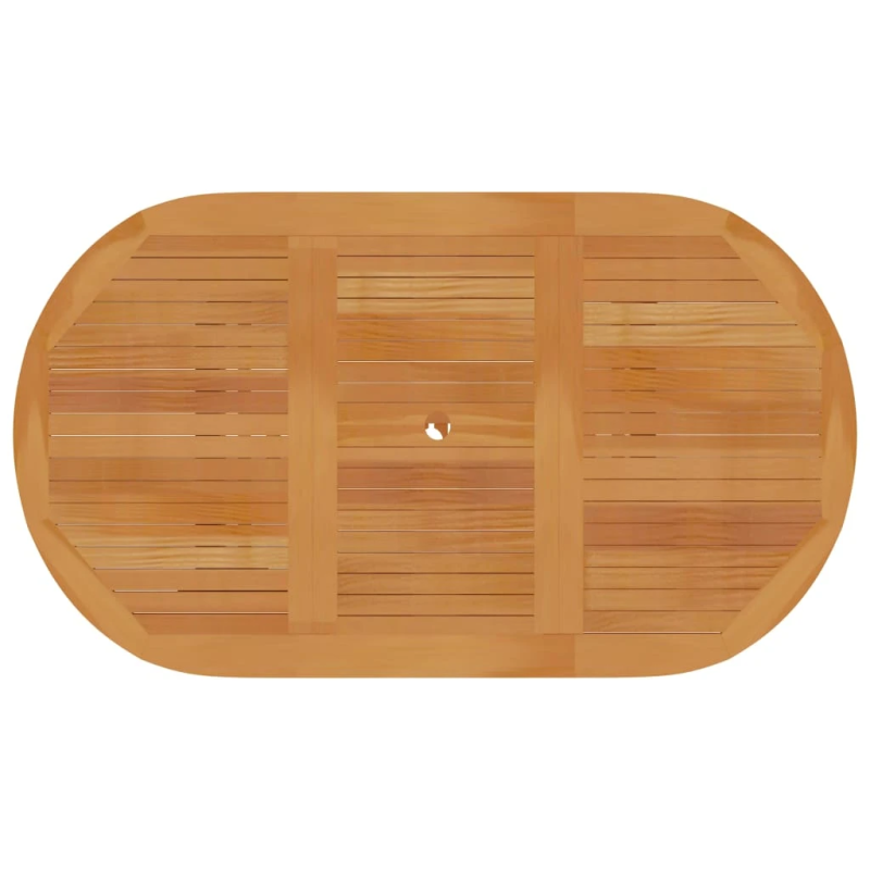 vidaXL dārza galds, 150x90x75 cm, masīvs tīkkoks