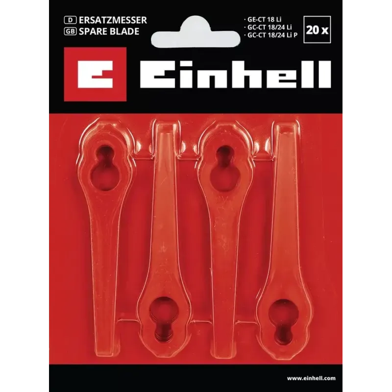 Einhell rezerves asmeņu komplekts, 20 gab., 24 cm pļaušanas platumam