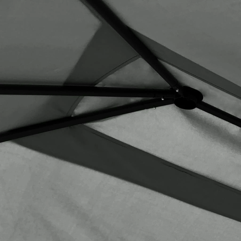 vidaXL dārza nojume, 3x4x2,6 m, antracītpelēka, 160 g-m²