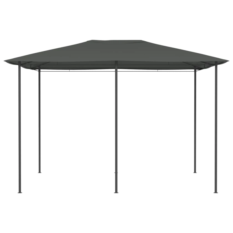 vidaXL dārza nojume, 3x4x2,6 m, antracītpelēka, 160 g-m²