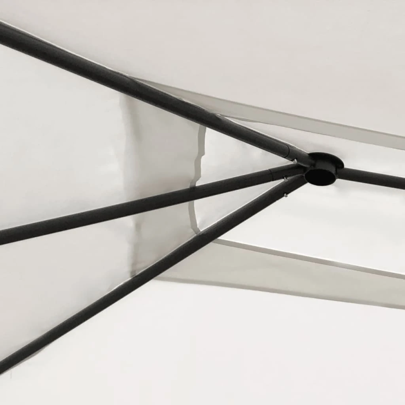 vidaXL dārza nojume, 2,98x5,3x2,59 m, krēmkrāsas, 160 g-m²