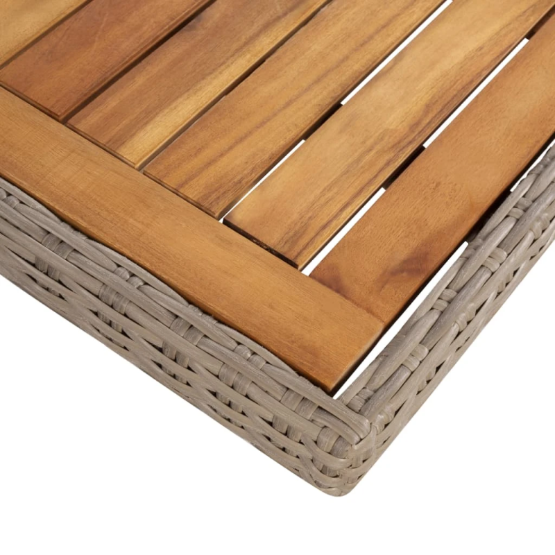 vidaXL 9-daļīgs dārza mēbeļu komplekts ar matračiem, PE rotangpalma