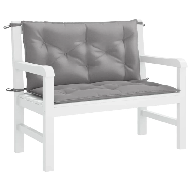 vidaXL dārza sola matracis, 100x,50+50,x7 cm, audums, pelēks