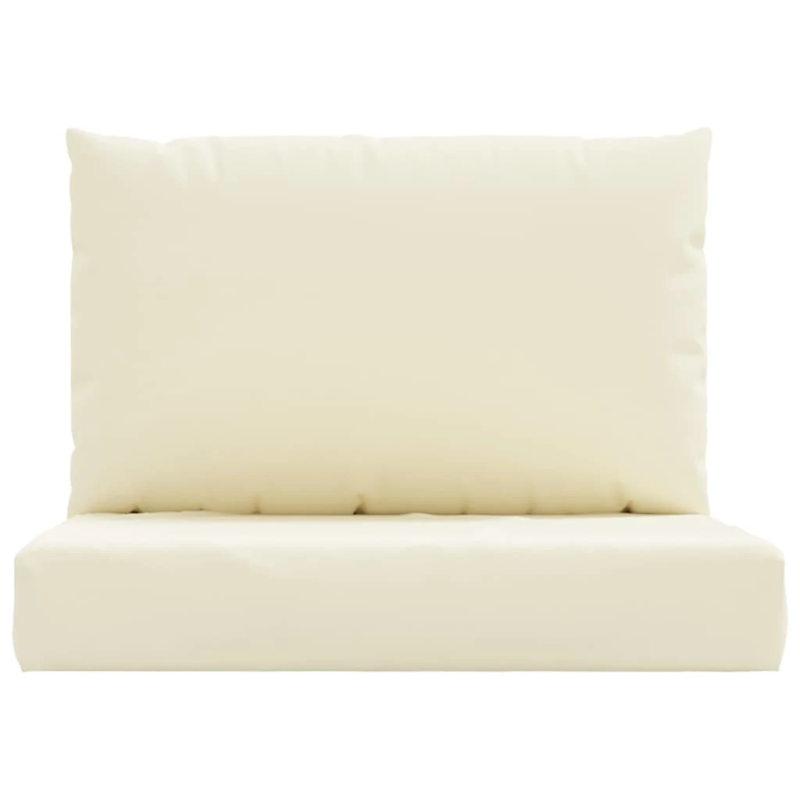 vidaXL palešu spilveni, 2 gab., krēmbalts oksforda audums