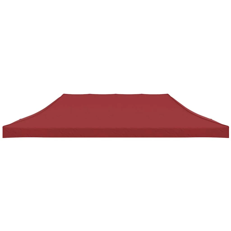 vidaXL dārza nojumes jumts, 6x3 m, vīnsarkans, 270 g-m²