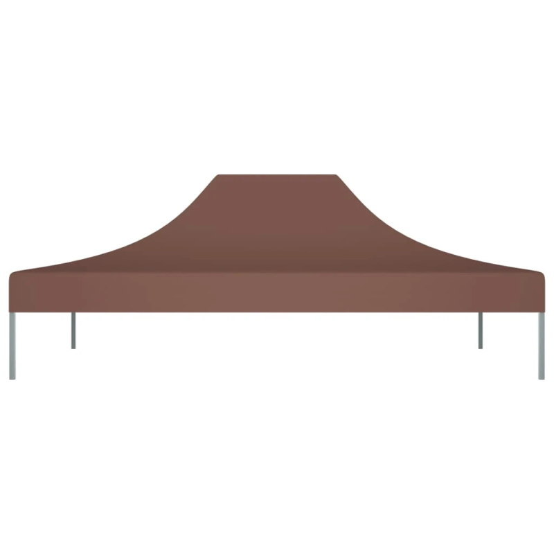 vidaXL dārza nojumes jumts, 4,5x3 m, brūns, 270 g-m²