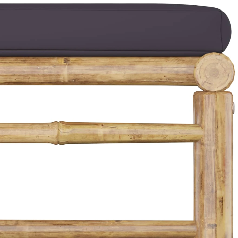 vidaXL 8-daļīgs dārza atpūtas mēbeļu komplekts ar matračiem, bambuss