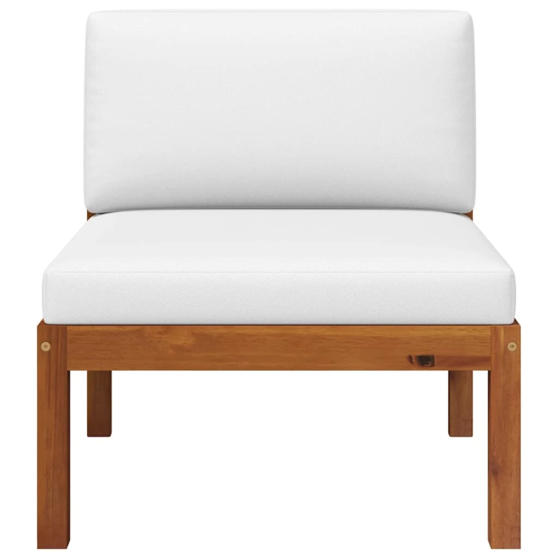 vidaXL divdaļīgs dārza atpūtas mēbeļu komplekts ar spilveniem, akācijas koks un virve