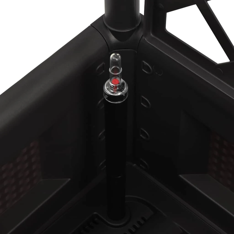 vidaXL puķu kaste ar špaleru, antracītpelēka, pašlaistīšanas sistēma