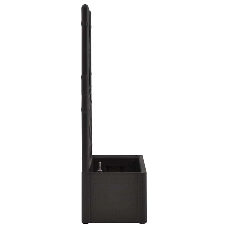 vidaXL puķu kaste ar špaleru, antracītpelēka, pašlaistīšanas sistēma