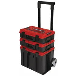 Einhell - E-Case Tower Tool Box Set with Wheels, 3 pcs - 4540015
