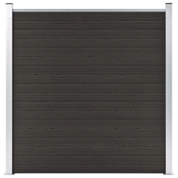 vidaXL žoga panelis, 180x186 cm, melns WPC