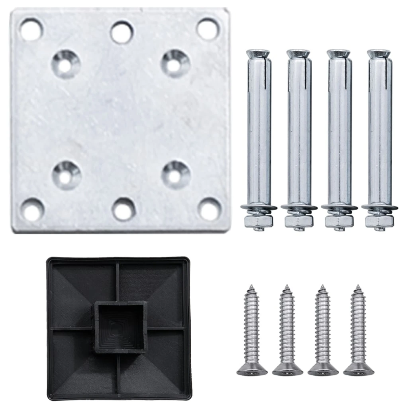 vidaXL žoga panelis, 95x,105-180, cm, melns WPC