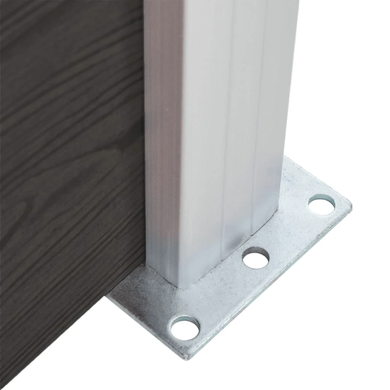 vidaXL žoga panelis, 95x,105-180, cm, melns WPC