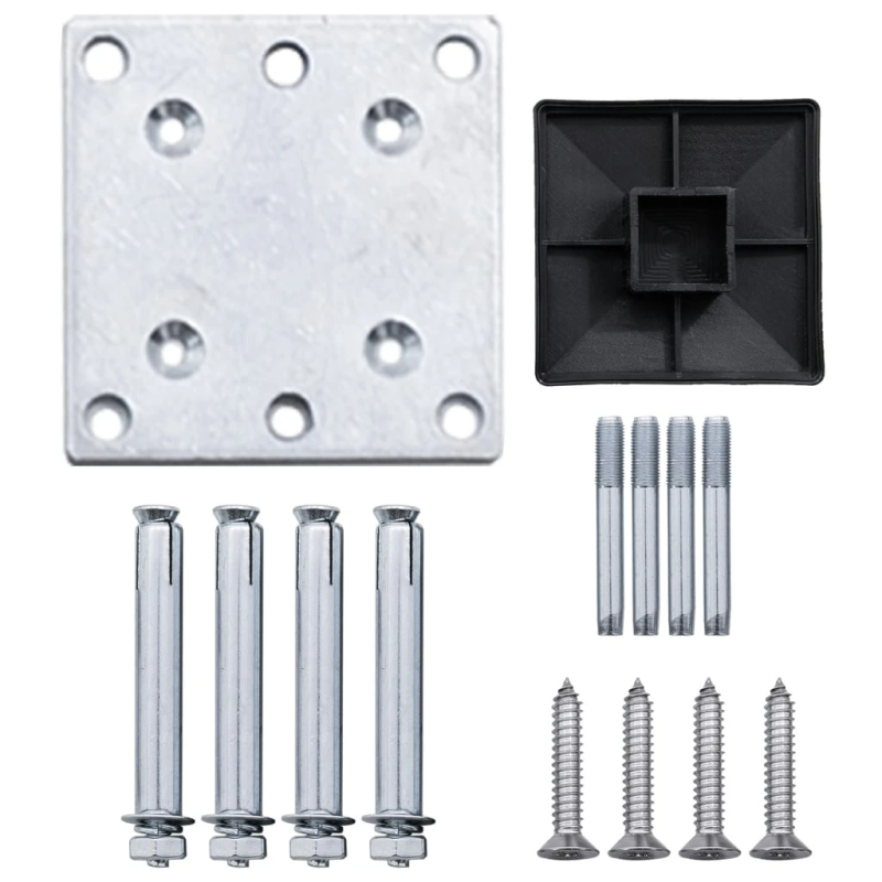 vidaXL žoga panelis, 95x186 cm, pelēks WPC