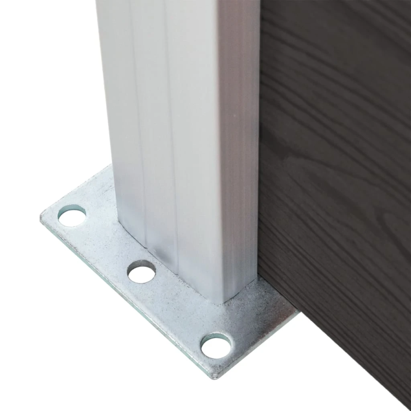 vidaXL žoga panelis, 95x186 cm, melns WPC