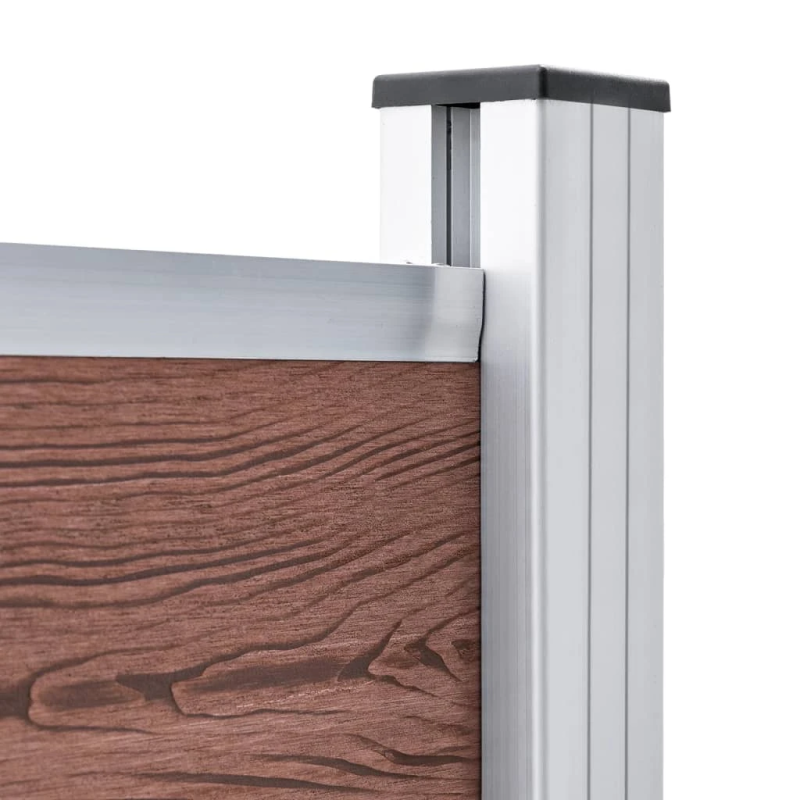 vidaXL žoga panelis, 175x146 cm, brūns WPC