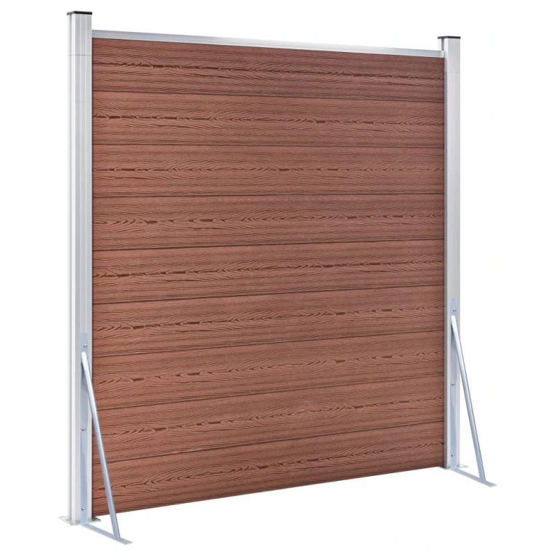 vidaXL atbalsta stiprinājumi žogu stabiem, 2 gab., cinkots tērauds