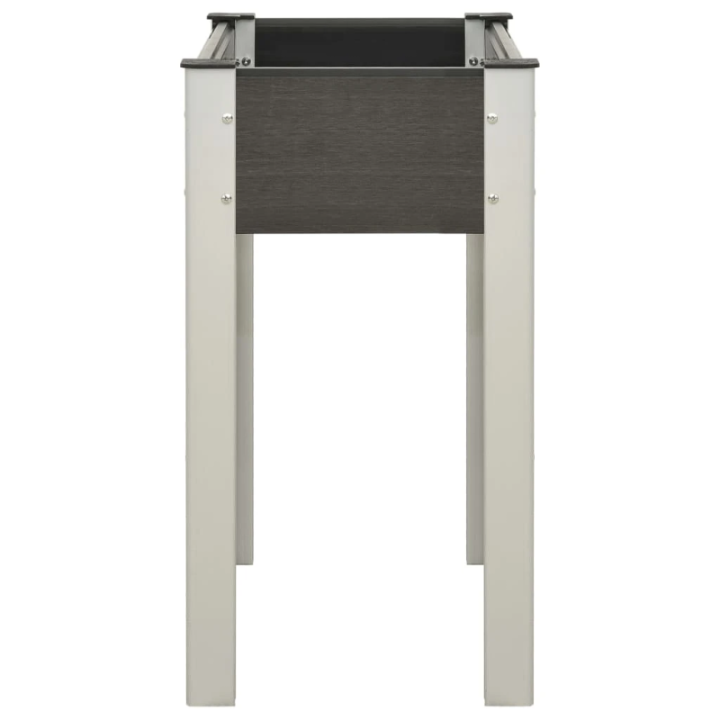 vidaXL augstā puķu kaste, 75x40x75 cm, pelēks WPC