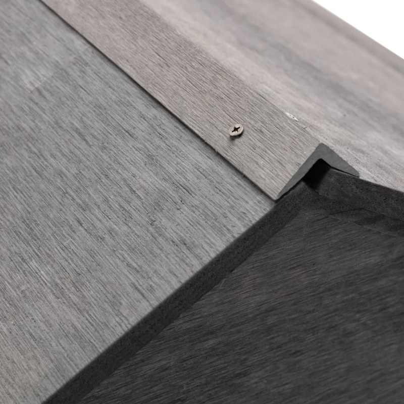 vidaXL zāles pļāvēja garāža, pelēka, 80x80x70 cm, WPC