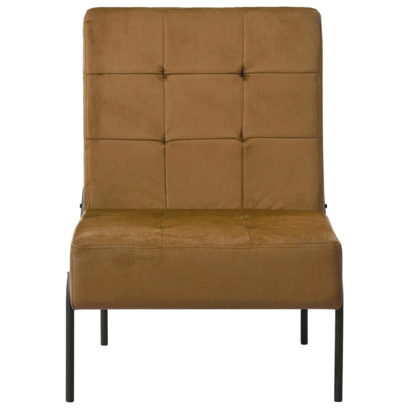 vidaXL atpūtas krēsls, 65x79x87 cm, brūns samts