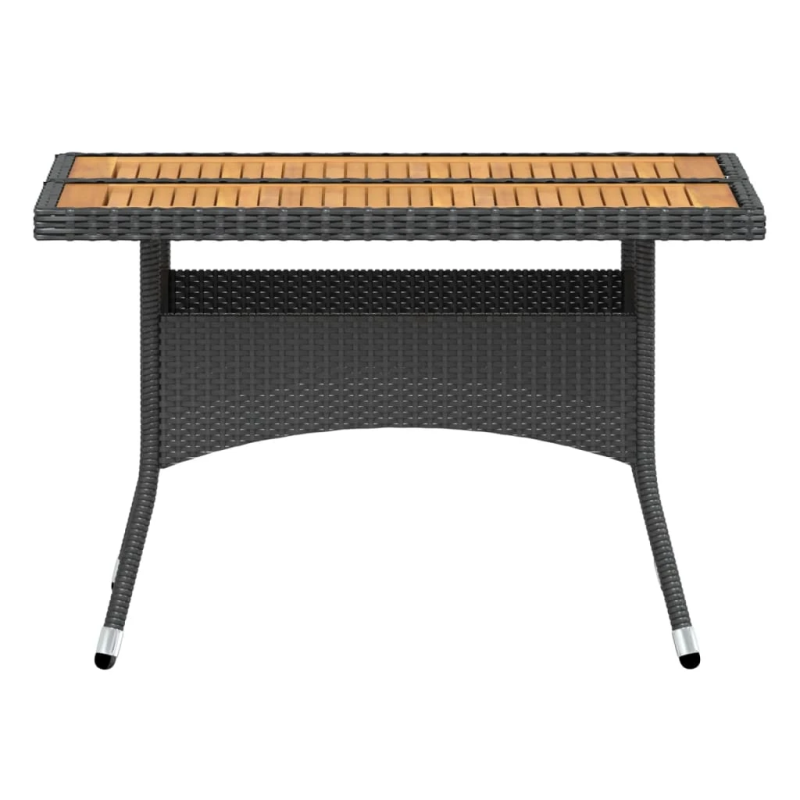 vidaXL 5-daļīgs dārza mēbeļu komplekts, PE rotangpalma, akācijas koks