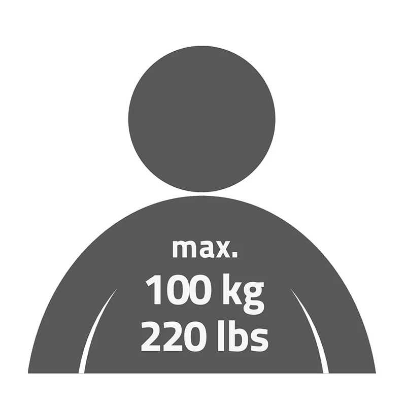 Rokturis atbalstam Max 45cm, balts