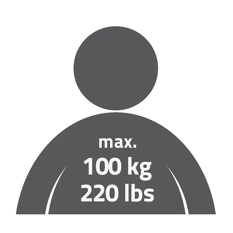Rokturis atbalstam Max 45cm, balts