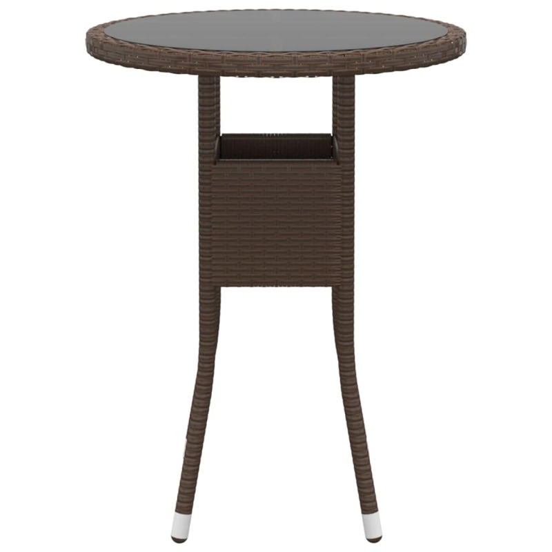 vidaXL 3-daļīgs dārza mēbeļu komplekts, PE rotangpalma, brūni