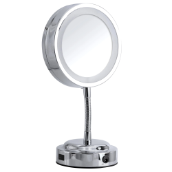 Spogulis galda Anastasia ar LED, hromēts