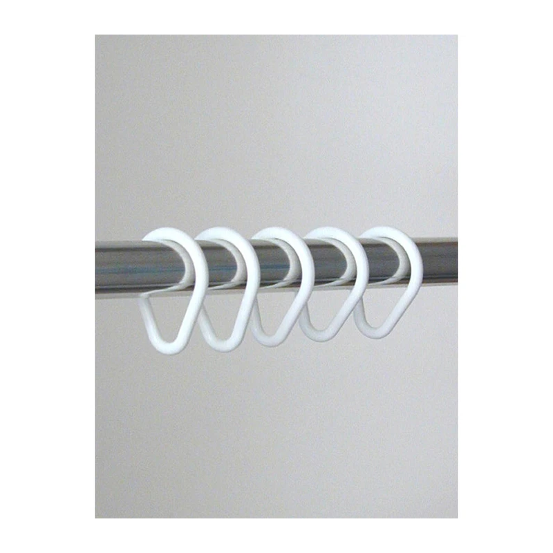 Dušas aizkaru riņķi Graz 12gb, balti