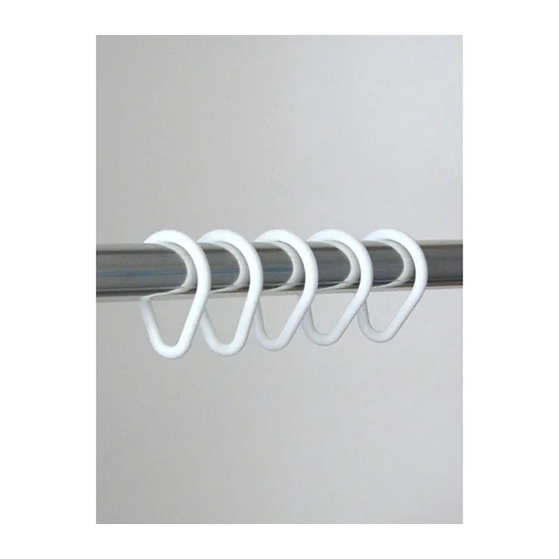 Dušas aizkaru riņķi Graz 12gb, balti