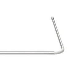 Dušas aizkaru stanga stūra 90x90cm, hromēta