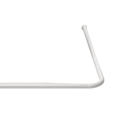 Dušas aizkaru stanga universāla 90x90x90cm, balta