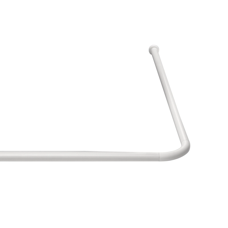 Dušas aizkaru stanga universāla 90x90x90cm, balta