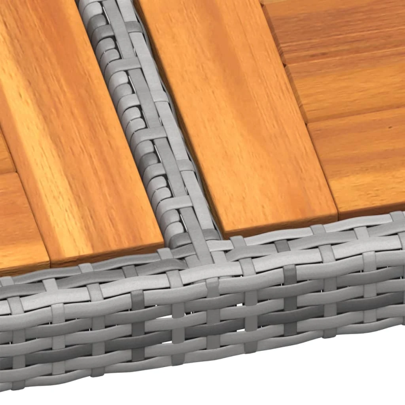 vidaXL 11-daļīgs dārza mēbeļu komplekts, pelēks, PE rotangpalma