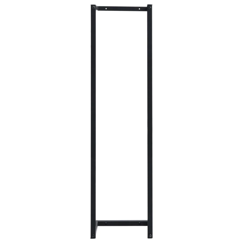 vidaXL dvieļu turētājs, melns, 25x20x95 cm, dzelzs