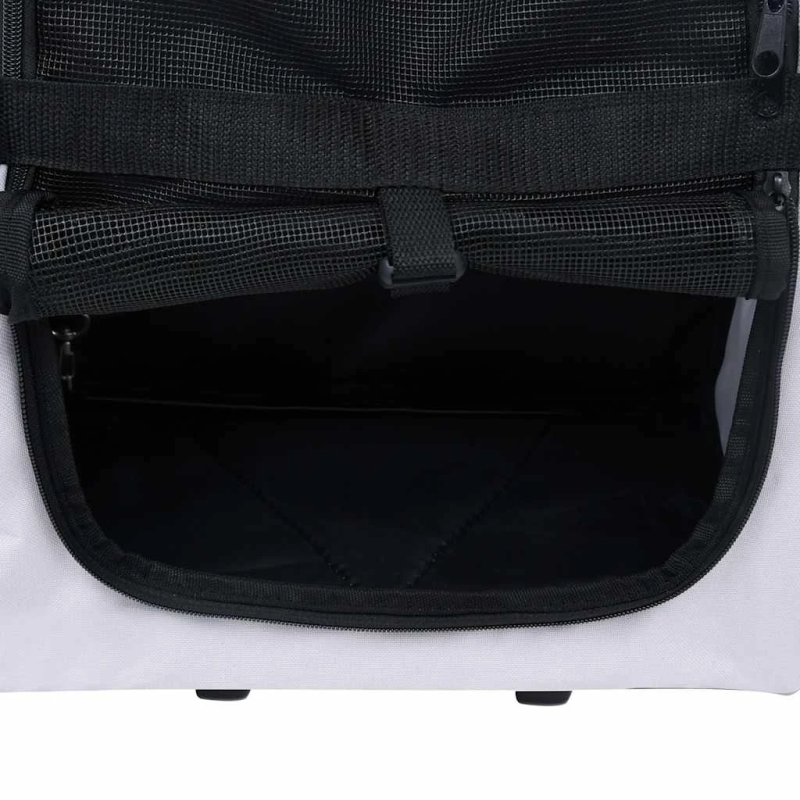 vidaXL mājdzīvnieku ratiņi, saliekami, daudzfunkcionāli, pelēki