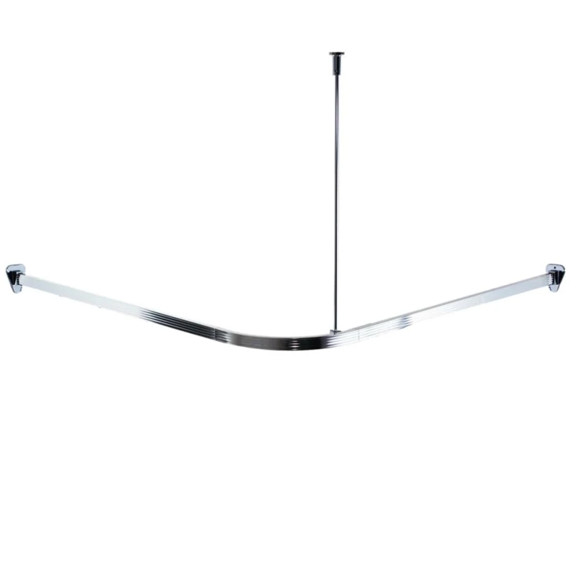 Dušas aizkaru stanga universāla 90x90x90cm hromēta, kompl.