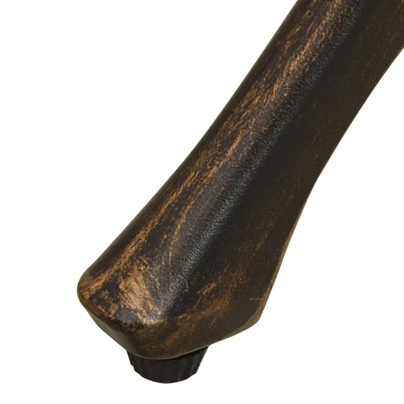 vidaXL dārza galds, bronzas krāsā, 78x78x72 cm, liets alumīnijs