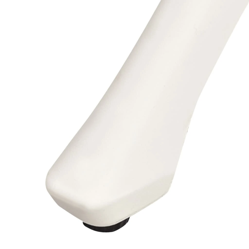 vidaXL dārza galds, balts, 90x90x73 cm, liets alumīnijs