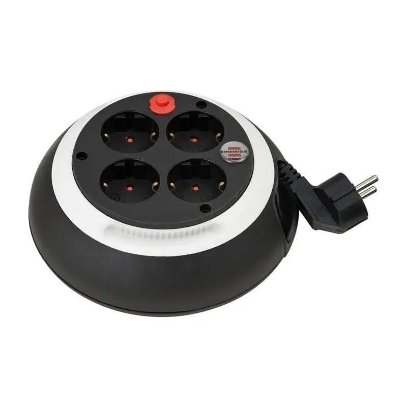 Pagarinātājs ar spoli Brennenstuhl, 3 x 1,5 mm², 3 m, 4 ligzdas