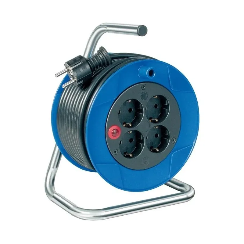 Pagarinātājs ar spoli Brennenstuhl, Extension cord with reel, 3 x 1,5 mm², 15 m, 4 ligzdas