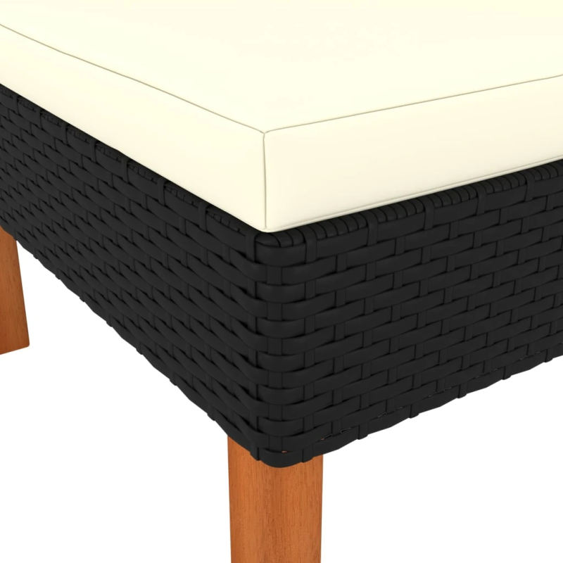 vidaXL stūra dīvāns, PE rotangpalma un eikalipta masīvkoks