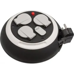 Ilgintuvas su rite Brennenstuhl, 3 x 1,5 mm², 3 m, 3 lizdų, 2USB